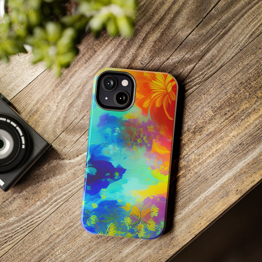 Colorful Flower Bright Tough Phone Cases